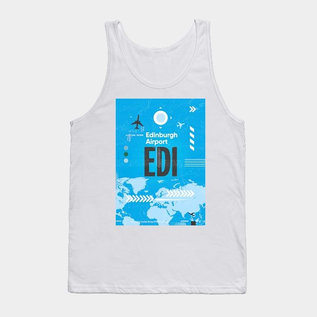 EDI Edinbutgh airport code Tank Top by Woohoo